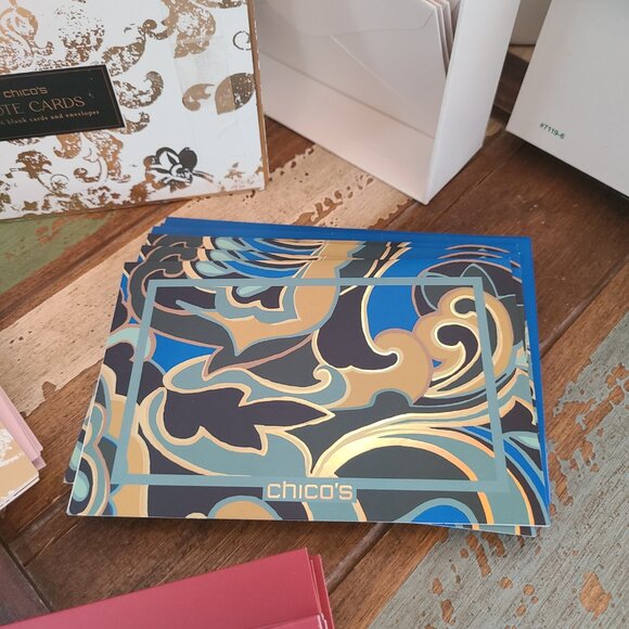 Chico’s Note Cards - 10 Blank Note Cards And 15 Envelopes - Picture 4 of 7